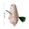 thumbnail image 2 of Hanging Ghosts Decorations Outdoor,3 Pack Cute Flying Ghosts on Brooms for Halloween Porch Yard Patio Tree Indoor Red, 2 of 5