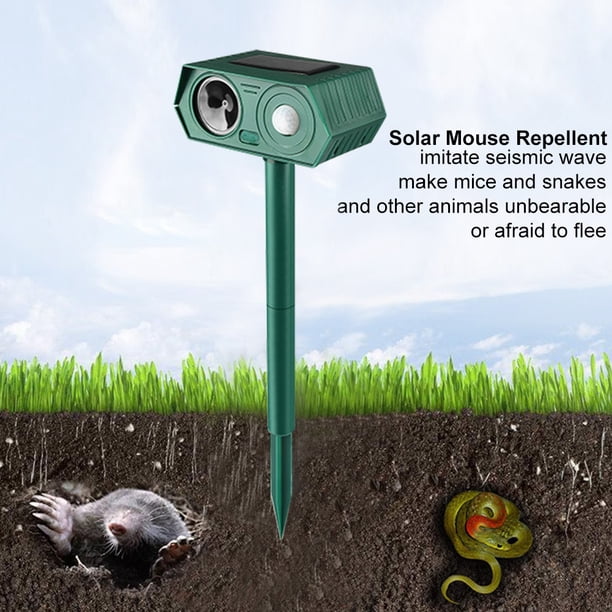 Repelentes Ultrasónicos De Energía Solar Dispositivos repelentes de animales al aire libre para jardín (bocina única S)