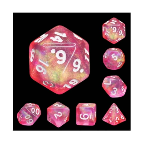 Pink Bunny RPG Dice Set