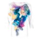 thumbnail image 4 of ICHUANYI Clearance Women's Fashion Printed Loose T-shirt 3/4 Sleeves Blouse Round Neck Casual Tops(Multicolor, L) ICHUANYI WER2023081205523, 4 of 5