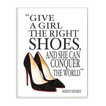 Stupell Industries Fashion Designer Shoes Inspiring Word Watercolor Wall Plaque by Amanda Greenwood