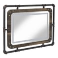thumbnail image 3 of Inyo Metal Wall Mirror with LED Light, Dark Brown, 3 of 6