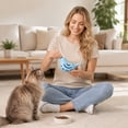thumbnail image 6 of Silicone Bird Cat Food Leaking Toy, Interactive Treat Dispensing Puzzle for Cats, Stress Relief Teaser, Slow Feeder Chew Toy for Indoor Pets, Green, 6 of 6