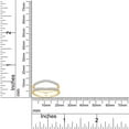 thumbnail image 5 of AFFY 0.33CT Round Moissanite Curved Enhancer Guard Ring for Women in 14K Yellow Gold over Silver-10, 5 of 6