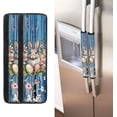 thumbnail image 2 of NETILGEN Easter Rabbit Floral Fridge Door Handle Covers Set of 2, Keep Fingertips Dust Food Stains Protector Microwave Oven,for Home Kitchen Appliance Decoration Gift for Women, 2 of 6