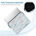 thumbnail image 5 of Quilted Laptop Sleeve for 13-16 Inch Laptops Protective Laptop Case Cover Lightweight Travel & Office Essentials Pastel Doodle Airplanes, 5 of 8