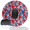 thumbnail image 4 of Disketp Palm Tree Pattern on Red Small Mouse Pad 7.9x7.9 Inches,Washable Round Mousepad for Office Laptop Computer,Non-Slip Rubber Base Mouse Pads for Wireless Mouse, 4 of 8