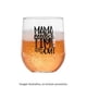 thumbnail image 3 of Vaso Crisa de Vidrio Transparente Diseño Mom Time Out, 3 of 4