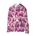 thumbnail image 2 of Xecao Orchids Flowers for Sun Shirt-A lightweight, hoodie-style long-sleeve UV protection garment designed for other outdoor activities., 2 of 9