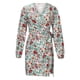 thumbnail image 4 of Vestido con cordones estampado de manga larga con cuello en V informal de moda de otoño para mujer Fridja  yut4084, 4 of 8