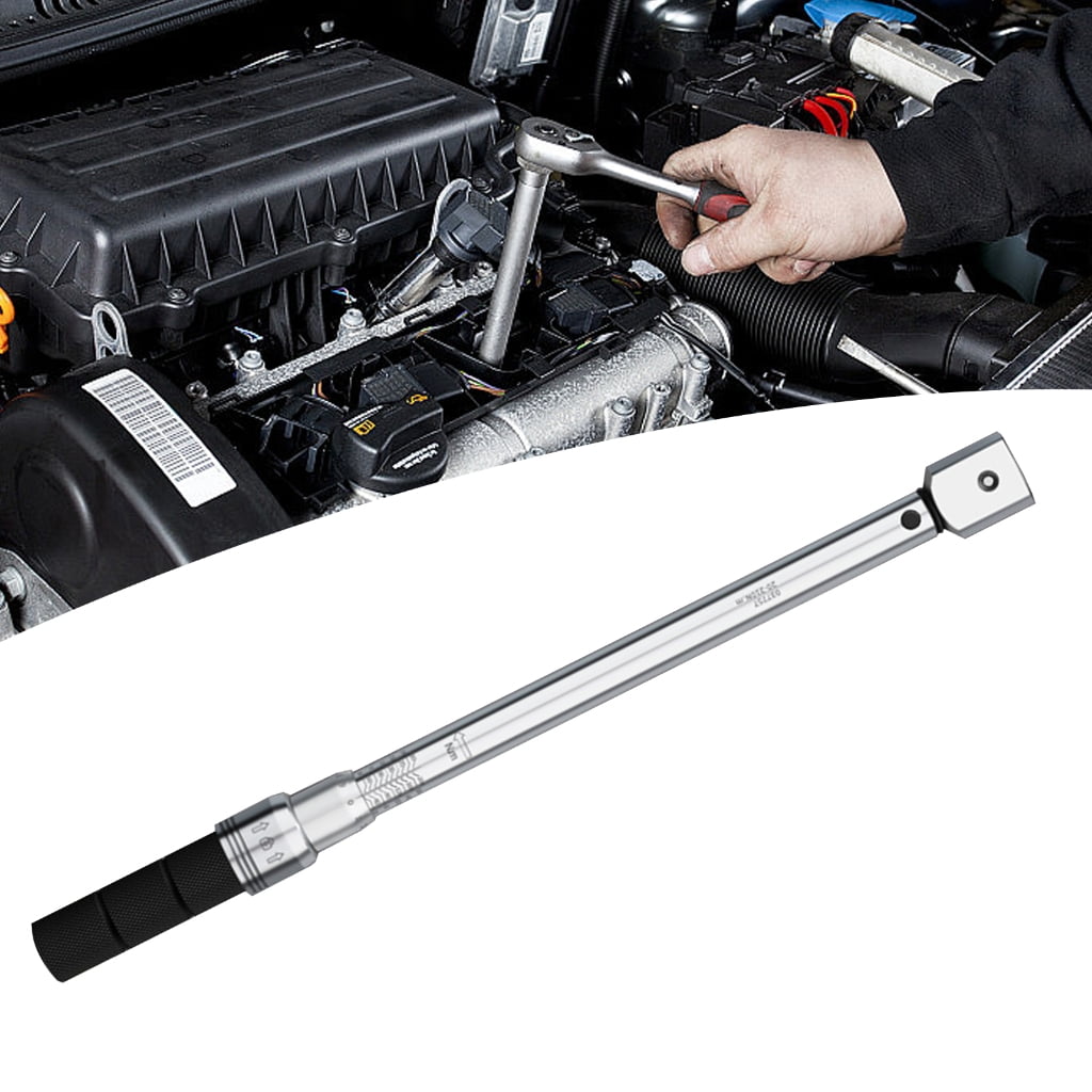MOMOJIA Interchangeable Head Type Adjustment Torque Wrench with Metal Handle Torque Wrench Spanners for Mechanical Repair
