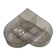 thumbnail image 4 of Cosmetic Organizer Cosmetic Storage Tray Countertop Desk Storage Box with Compartment for Office Bedroom Dorms Home Bathroom gray, 4 of 8