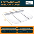 thumbnail image 6 of Egress Window Well Kit with Tilt & Turn Basement Window, Window Well Cover, Egress Ladder & Tuffwell window well, Basement Window Covers, Polycarbonate Window Well Covers Outside, 49"L x 36"W x 48"D, 6 of 6