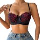 thumbnail image 1 of Gibobby Brasier deportivo mujer Ropa interior francesa sin anillo de para mujer, sujetador en forma de U con espalda abierta grande y espalda abierta(Negro,85B), 1 of 5
