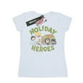 thumbnail image 1 of DC Comics T-Shirt en Coton Justice League pour Femmes Livraison de Noël, 1 of 1