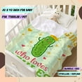 thumbnail image 2 of Just A Girl Who Loves Pickles Throw Blanket Fannel Fleece Microfiber Plush Bed Blanket Super Soft Blanket for All Season Bed Couch Sofa 50x40 in for Kid, 2 of 6