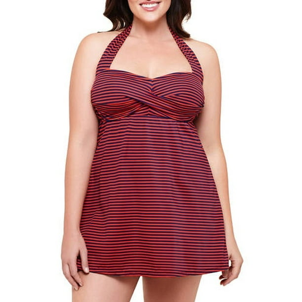 Catalina - Suddenly Slim By Catalina Women's Plus-Size Retro Shirred ...