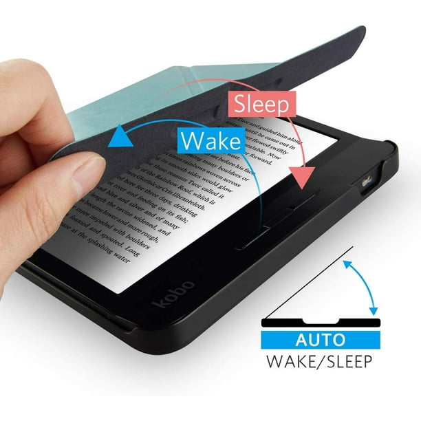 Kobo Libra 2 SleepCover Case, Black, Sleep/Wake Technology, Built-in 2-Way  Stand, Vegan Leather