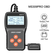 Check Engine System Car Diagnostic Tool OBD2 Scanner Live Data Code Reader Battery Tester MS309PRO Multi-language ,Easy to Use