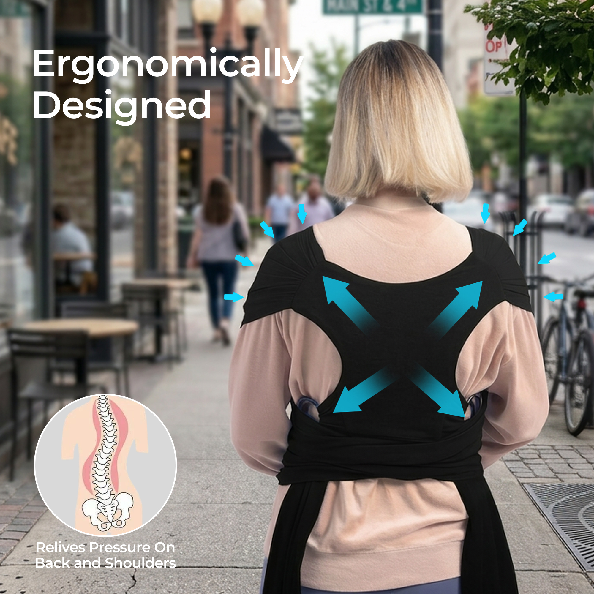 Momcozy Baby Wrap Carrier, Adjustable Newborn to Toddler photo 4