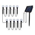 thumbnail image 1 of Ounissouiy Lámpara de tierra 10 LED con energía solar 800mAh IP55 a prueba de agua 8 modos de iluminación Cadena de luz de paisaje Lámpara de globo para Iluminación y accesorios Ounissouiy HA020306-00, 1 of 1