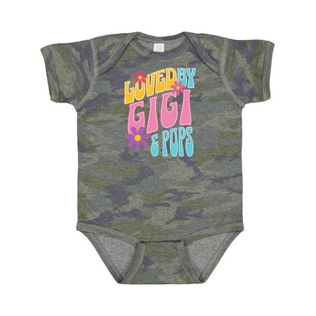 

Inktastic Gigi and Pops Love Me Granddaughter Gift Baby Girl Bodysuit