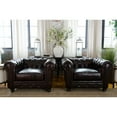 thumbnail image 1 of Elements Fine Home Estate Leather Chair Set, 1 of 2
