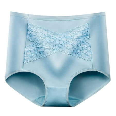 SCSAlgin Cotton Panty Briefs for Women Full Coverage High Waist Tummy Control Underwear Comfortable Breathable Panties