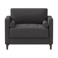 thumbnail image 3 of LifeStyle Solutions Jareth King Chair en Tissu Gris Chiné, 3 of 8