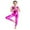 Rose, variant on iiniim Kids Girls Shiny Metallic Gymnastics Ballet Dance Leotard Full Bodysuit Jumpsuit