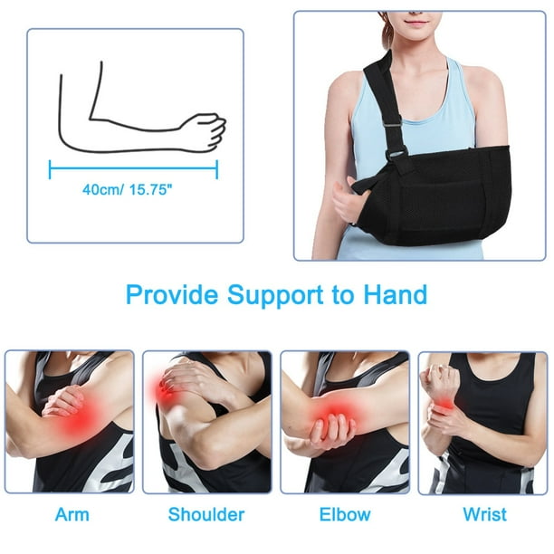 EBTOOLS CABESTRILLO PARATO CON SOPORTE PARA PULGAR, CABETRILLO PARA Brazo Dislocado Para InMovilizador de Brazo Roto, Codo de Muñeca, Cabestillo para Brazo Con Cinturilla
