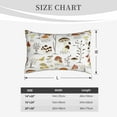 thumbnail image 6 of Daiia Mushrooms And Butterflies Bedding Waterproof Pillow Protector Zippered Queen – Bed Bug Proof Pillow Encasement-16"x24", 6 of 9