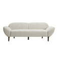 thumbnail image 5 of Christopher Knight Home 83.75" Curved Upholstered Sofa, Modern 3-Seater Couch with Solid Wood Legs, Beige, 5 of 7