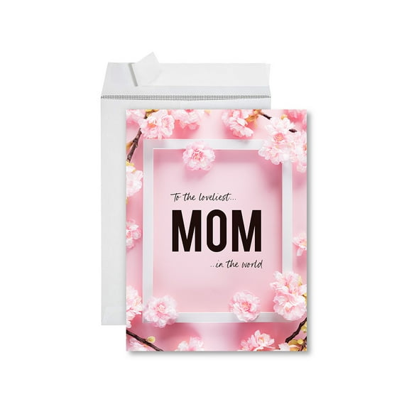 Koyal Wholesale Funny Mother's Day Jumbo Card With Envelope, Loveliest Mom in The World, Set of 1