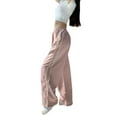 thumbnail image 2 of DcoolMoogl Women's Parachute Pants Cargo Trousers Elastic Waist Wide Leg Track Pants Y2k Clothing, 2 of 4