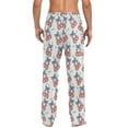 thumbnail image 3 of joogoo Men's Pajama Pants Blue Bows Disco Balls Soft Long Sleep Lounge Pjs Bottoms L, 3 of 7