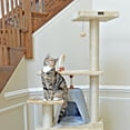 thumbnail image 5 of Armarkat 65-in Real Wood Cat Tree & Condo Scratching Post Tower, Beige, 5 of 6