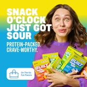 BUILT Bar Sour Puff Protein Bars, Blue Razz Blast, Gluten Free, Sour Candy Snacks - 12ct