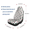 thumbnail image 5 of Salouo Buffalo Plaid Christmas Trees Pattern Car Seat Covers,Universal Car Seat Protectors Easy to Install Car Cover Car Accessories Auto/rucks/Van/SUV-2 PCS, 5 of 9
