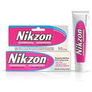Nikzon Hemorrhoid Treatment Cream, Vasoconstrictor & Anesthetic, Fast Soothing Relief from Pain, Itching, Burning & Inflammation, 0.9 oz
