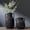 2 Pcs-Black, variant on Ceramic Flower Vase, Tall Vase for Centerpieces, Large Decorative Terracotta Vases, Farmhouse Rustic Vases for Home Decor, Living Room, Table, Neutral