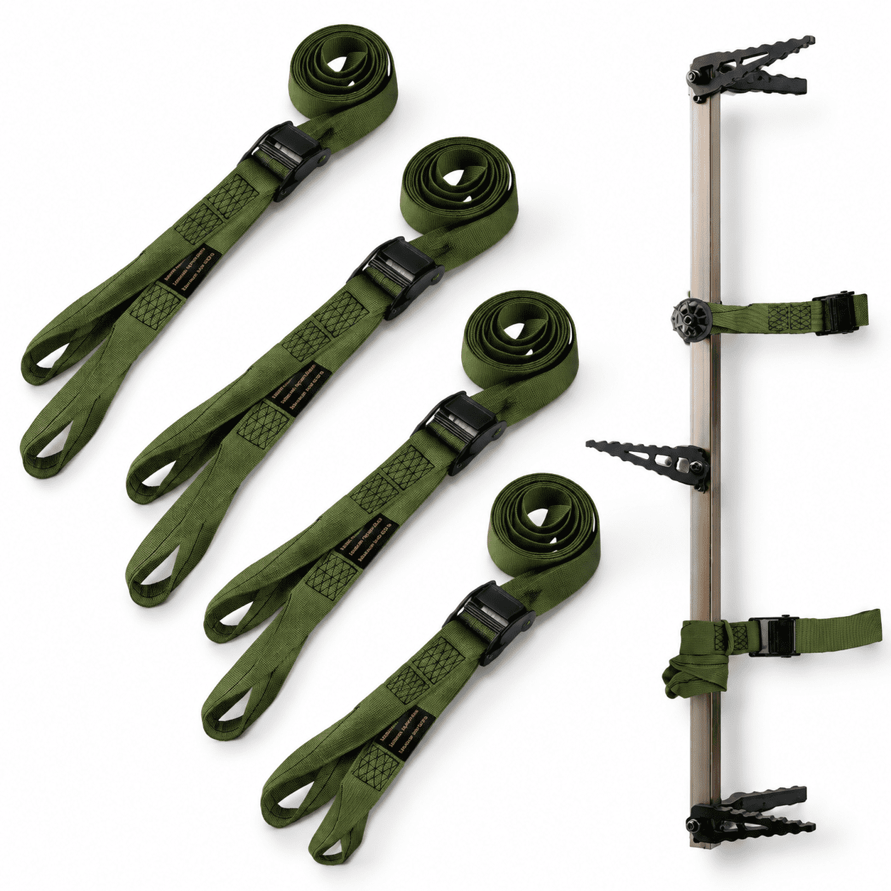4 Pack Heavy Duty Nylon Climbing Stick Replacement Straps for Tree Stand Accessories