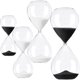 thumbnail image 1 of Paquete de Relojes de Arena GlassElegance 4Pzas 1X5min Negro 1X15min Blanco 1X30min Blanco1X60min Negro Borosilicato/Are, 1 of 1