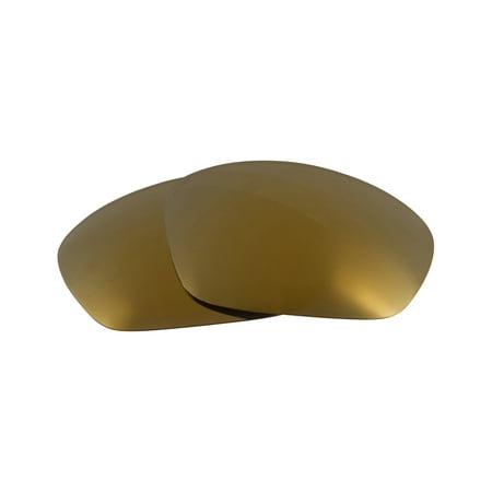 SEEK Replacement Lenses Compatible with OAKLEY Straight Jacket Gold Mirror