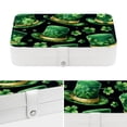 thumbnail image 4 of Saint Patrick's Day Portable PU Leather Jewelry Display Organizer Box with Removable Compartment, 4 of 6