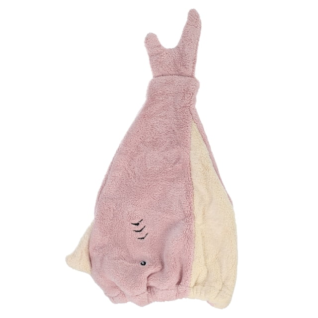 Gorro de toalla de secado rápido Unique Bargains rosa 37x23,5 cm 1 pieza