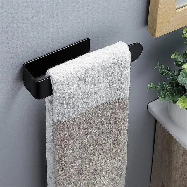 2 Uds. Toallero Acrílico para Baño en Forma de U, Toallero de Mano, Toallero Autoadhesivo para Baño Montado en la Pared C