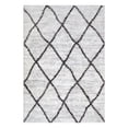 thumbnail image 5 of Leick Home 594531 Ardita Soft Shag Trellis Modern Gray/Charcoal Living Room Bedroom Area Rug Rectangle 5'3" x 7'7", 5 of 23