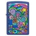 thumbnail image 2 of Zippo Abstract Design Royal Blue Matte Pocket Lighter, 2 of 6