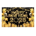 thumbnail image 1 of TQEHS Fondo de feliz año nuevo Fuegos artificiales Banner de feliz año nuevo Decoraciones de fiesta X W4Z0, 1 of 6